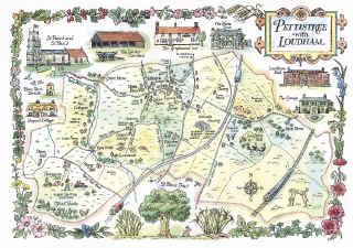 Pettistree pictorial map